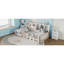 Structure de lit plateforme en bois avec barrière de sécurité, tablettes de rangement latérales et étagère à livres, lit de plancher peu encombrant-2006896266-2006896264