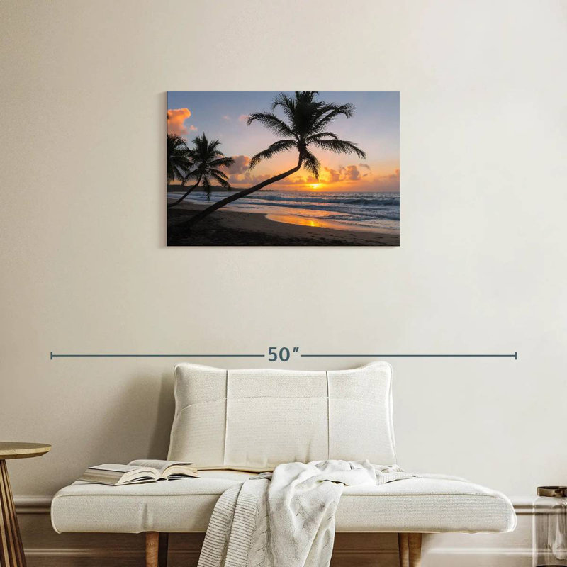 Gillard Tropical Island Sunset, 20" H x 30" W