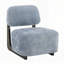 Chaise d'appoint moderne avec structure en bois massif