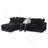 Cloud Couch Modular Sectional Sofa L Shaped Couch With Ottoman 4 Seater Washable & Replaceable Black