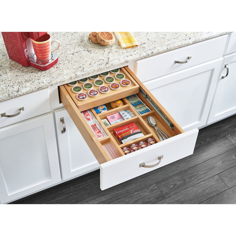 Rev-A-Shelf Tiered Cutlery Drawer Organizer with Soft-Close