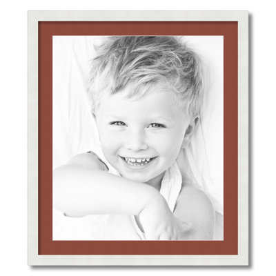 Wood Matte Picture Frame with Mat