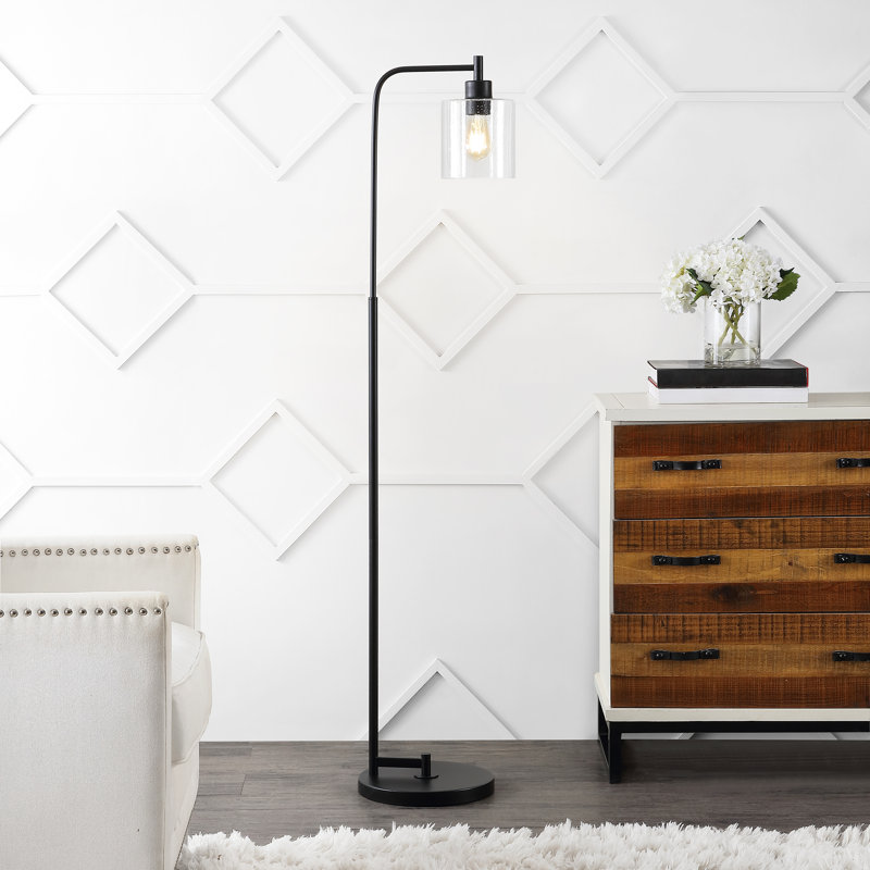 60'' Black Task Floor Lamp