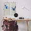 «Flying Cranes Abstract Birds Expressive Blue Animal Flight», ensemble de 2 impressions-104597449-104597453