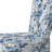 Serene Blue Garden Blooms Floral Pattern - Upholstered Farmhouse Side Chair, Rustic Floral Accent Chair