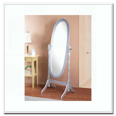 Miroir de plancher en bois
