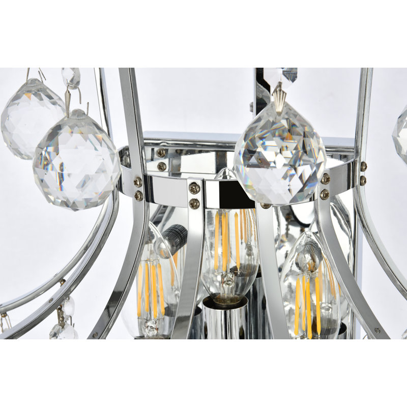Stoller Flush Mounted Sconce, Chrome, Royal Cut