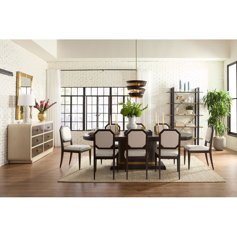 Philippe Upholstered Dining Chair, Midnight Arabica