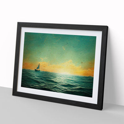 Gentle Sailing Boat - Single Picture Frame Print
