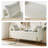 Aristides 56''W Upholstered Flip Top Bench with Subdivided Storage and Toss Pillows-995962087