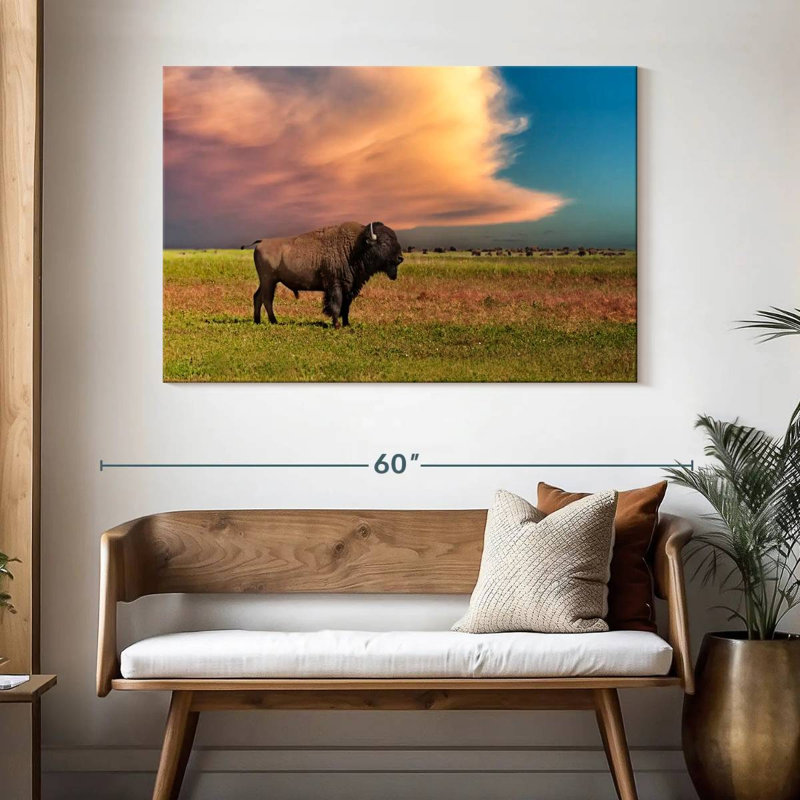 Brampt Badlands Bison, 32" H x 48" W