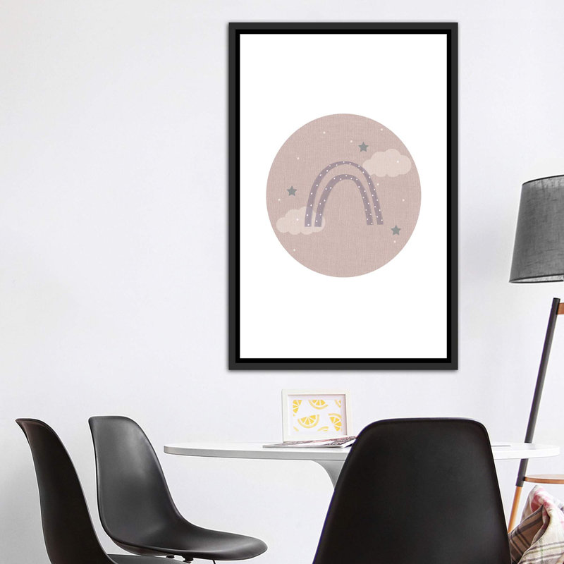 Décoration murale pour enfants, H 60 po x l 40po x P 1,5 po, Toile avec cadre noir