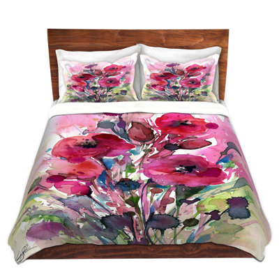 Ensemble de housse de couette en microfibre DiaNoche par Kathy Stanion - Floral Dreams 08