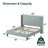 Alexio Upholstered Metal Wingback Bed-33062707