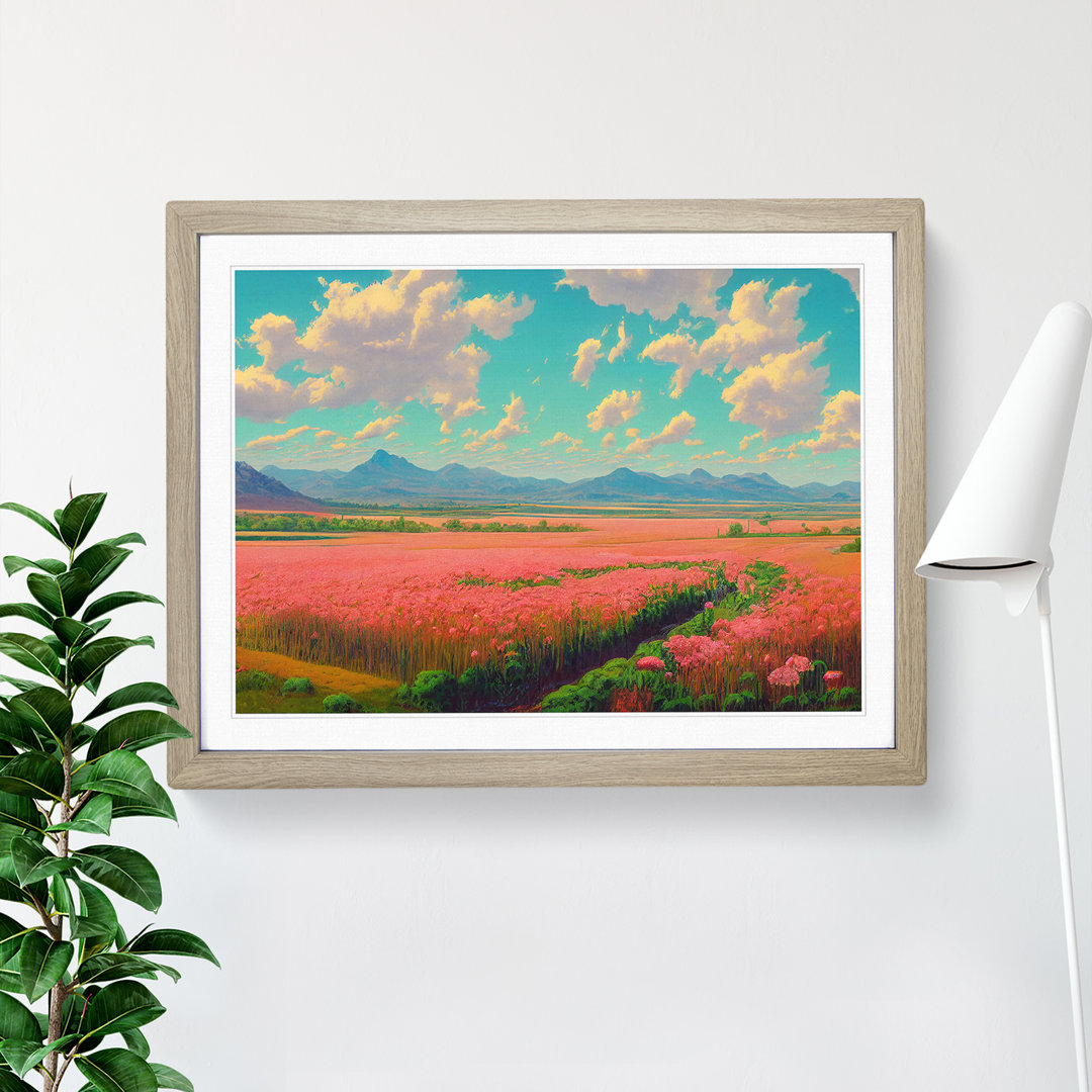 Spring Landscape Meadow - Single Picture Frame Print