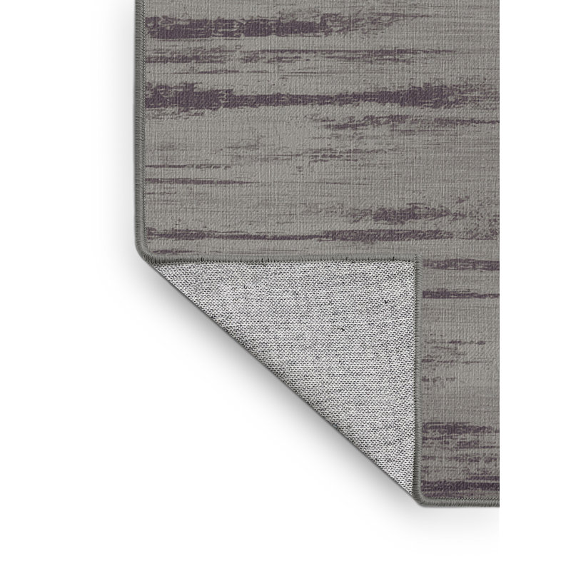 Tapis abstrait gris lavable à la machine, Tapis de couloir 2 pi x 4 pi