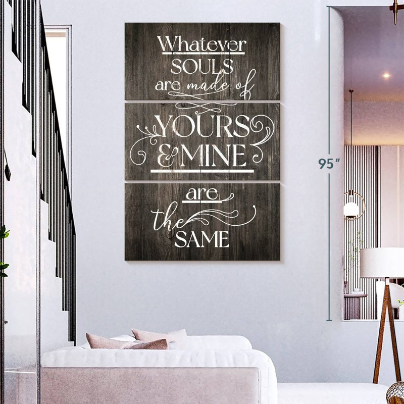 Tergel Your Soul And Mine, typographie, H 57 po x l 36 po
