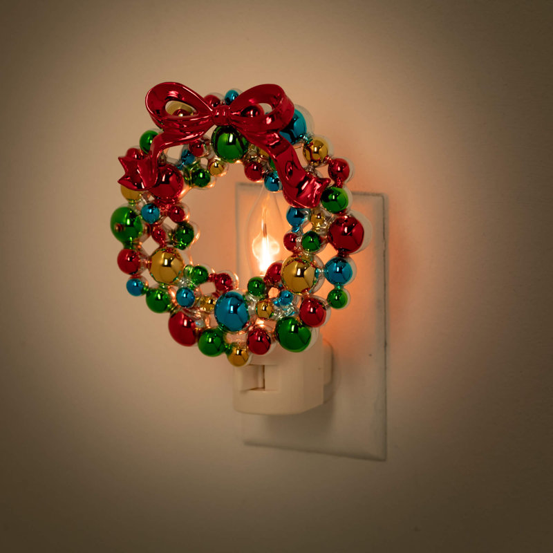 Veilleuse couronne de Noël 5,75 po