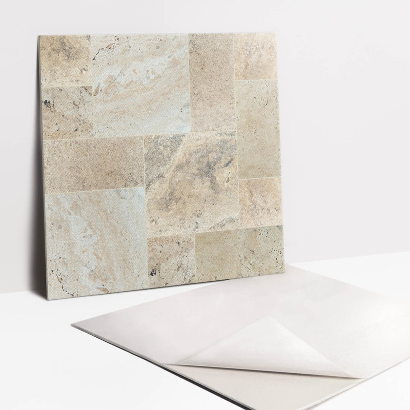 Wallsend 30cm x 30cm PVC Mosaic Tile in Beige