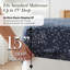 Ensemble de literie Southshore Fine Linens à motif botanique bleu, en microfibre doublement brossée 100 g/m², avec bonnet de 35,5 cm de profondeur, comprenant 1 drap plat, 1 drap-housse et 2 taies d'oreiller King, format King-26316641-26472992
