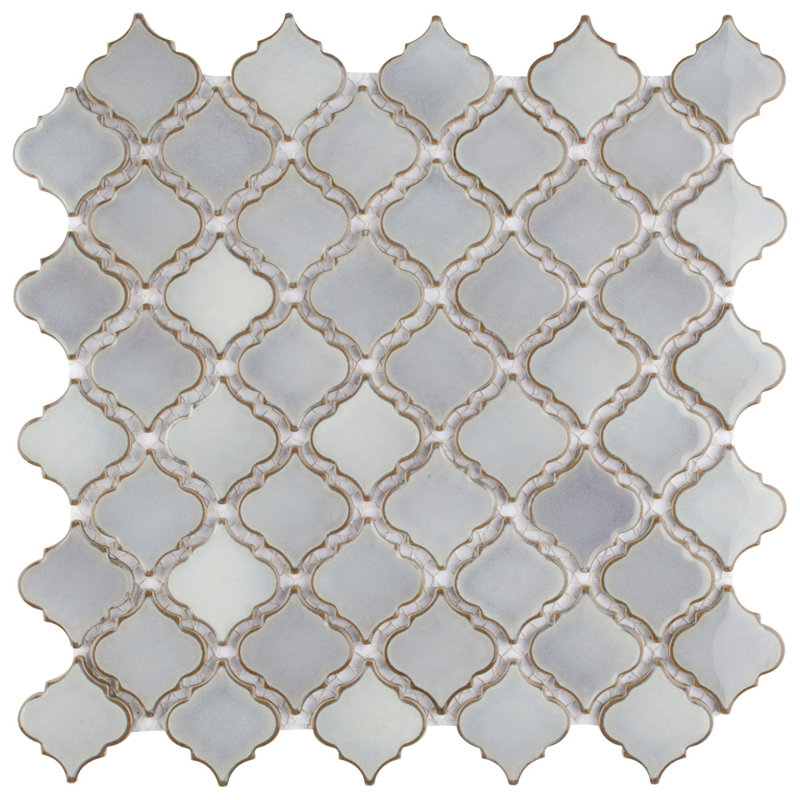 Hudson Tangier 2" x 2" Porcelain Grid Mosaic Wall & Floor Tile, Gray