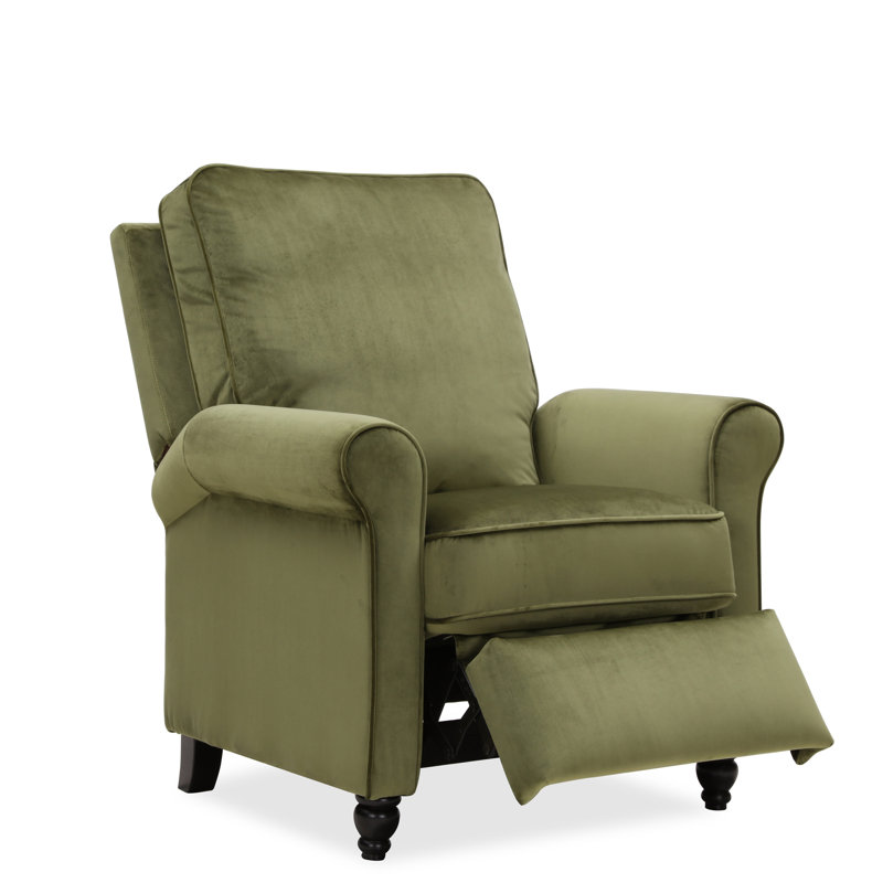 Leni Upholstered Recliner, Caribbean Blue