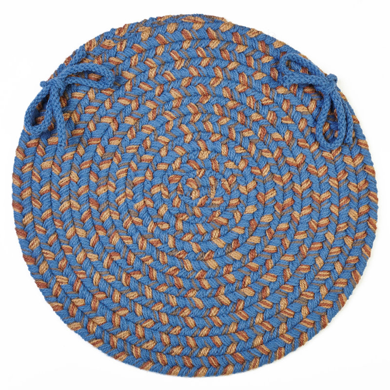 Deserie Outdoor 0.5'' Dining Chair Chair Pad, Blue Lake