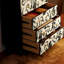 Armoire de rangement style français en bois massif à 5 tiroirs