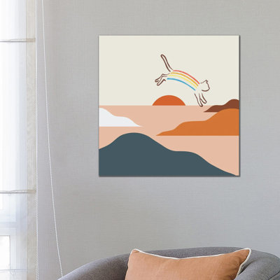 Cat Landscape XXXI-C 1 Piece Wrapped Canvas Wall Art