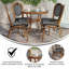 Ensemble bistro commercial avec table et quatre chaises Rylan