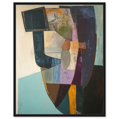 Assembled Abstractions Canvas Print Midcentury Art by Art Remedy