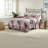 Premium King Size Cotton Bedding Set, Blush Multi, Reversible Comfort