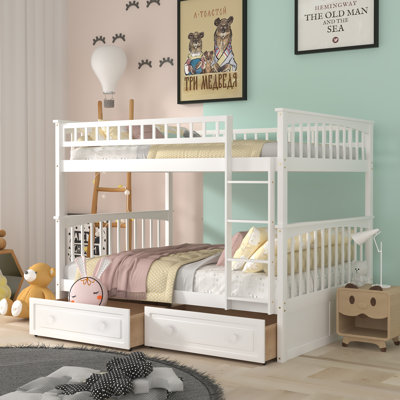 Faizon 2 Drawer Standard Bunk Bed by Harriet Bee