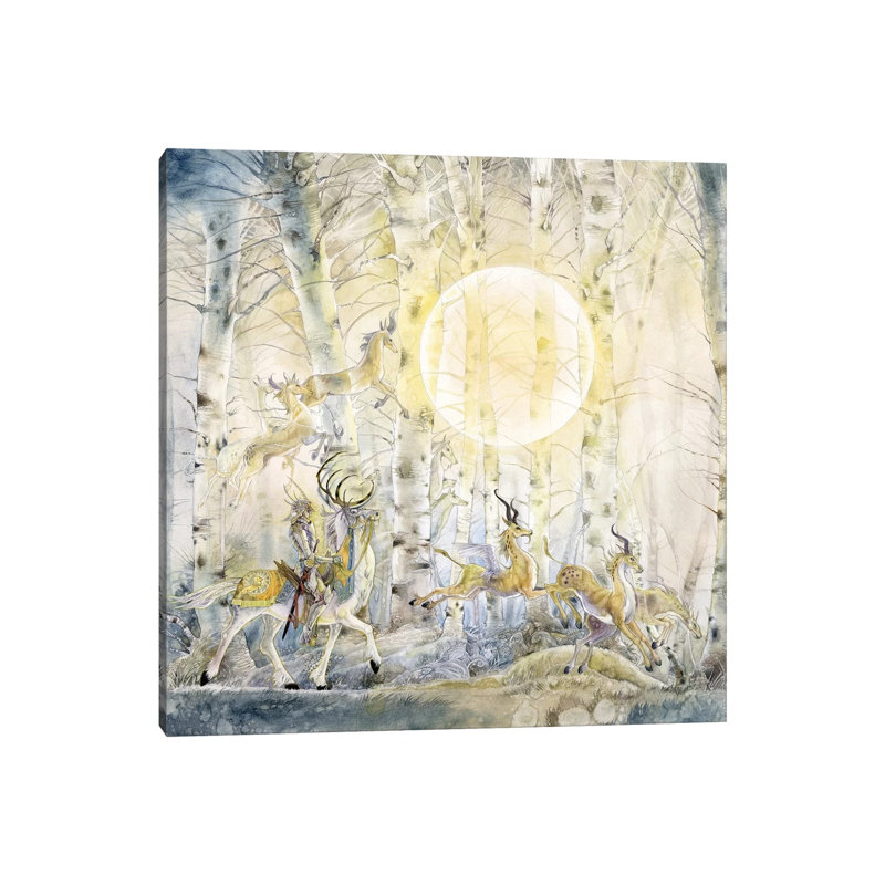White Knight by Stephanie Law - Print on Canvas, Wrapped Canvas, 93.98 cm H x 93.98 cm W x 1.91 cm D