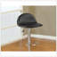 Ensemble de 2 tabourets noirs en similicuir réglables