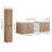 Multifunctional Wall-Mounted Bathroom Double Vanity Sets