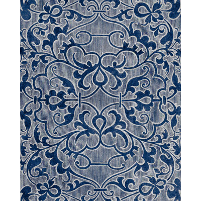Indigo Addiction Floral Wallpaper Roll