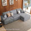 Canapé modulaire en velours côtelé Bianca-248429737