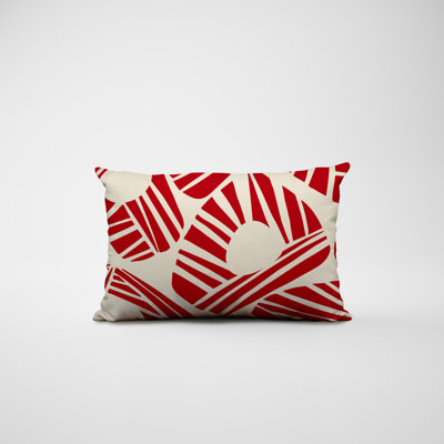 Polyester/Polyester Blend Lumbar Rectangular Indoor/Outdoor Pillow Cover & Insert