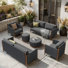Briles Aluminum 6 Piece Sofa Seating Group with Olefin Cushions