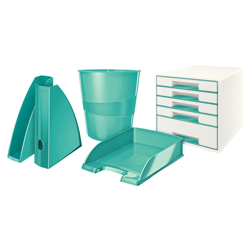 Free Standing Magazine Rack, Ice Blue