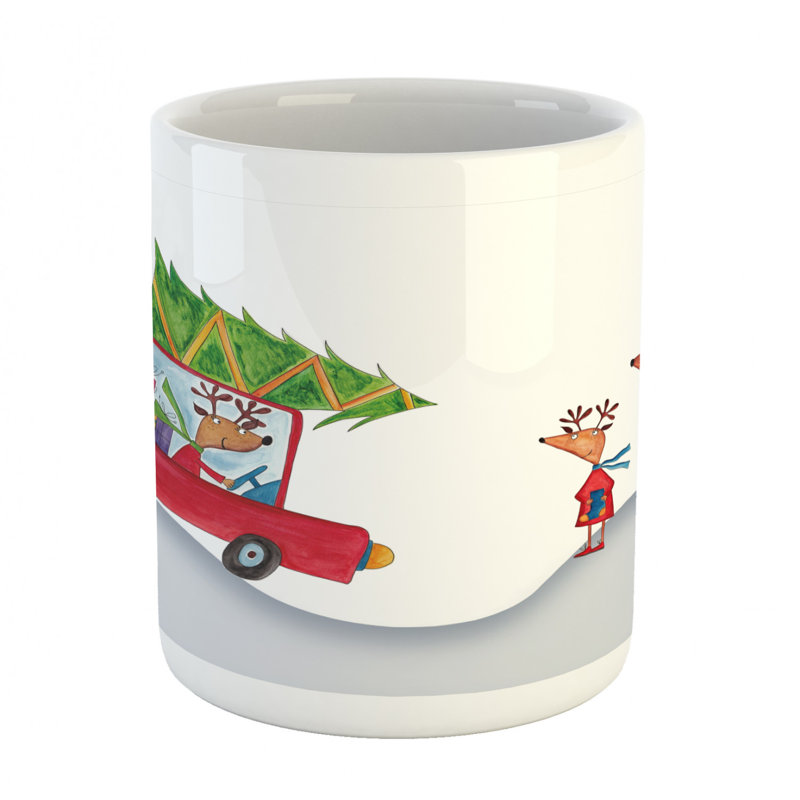 Grande tasse à café family reigndeer