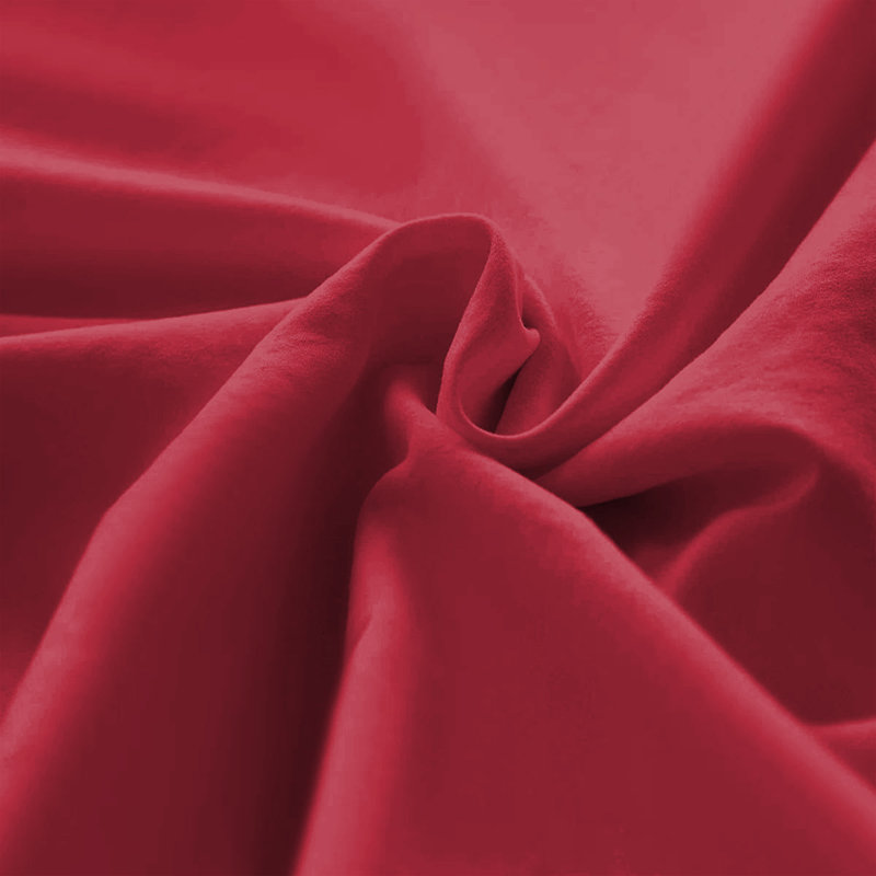 Microfiber Machine Tufted - Set of 2, Red