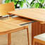 Table de salle à manger extensible avec rallonges amovibles pour les salles à manger, les cuisines et le salon