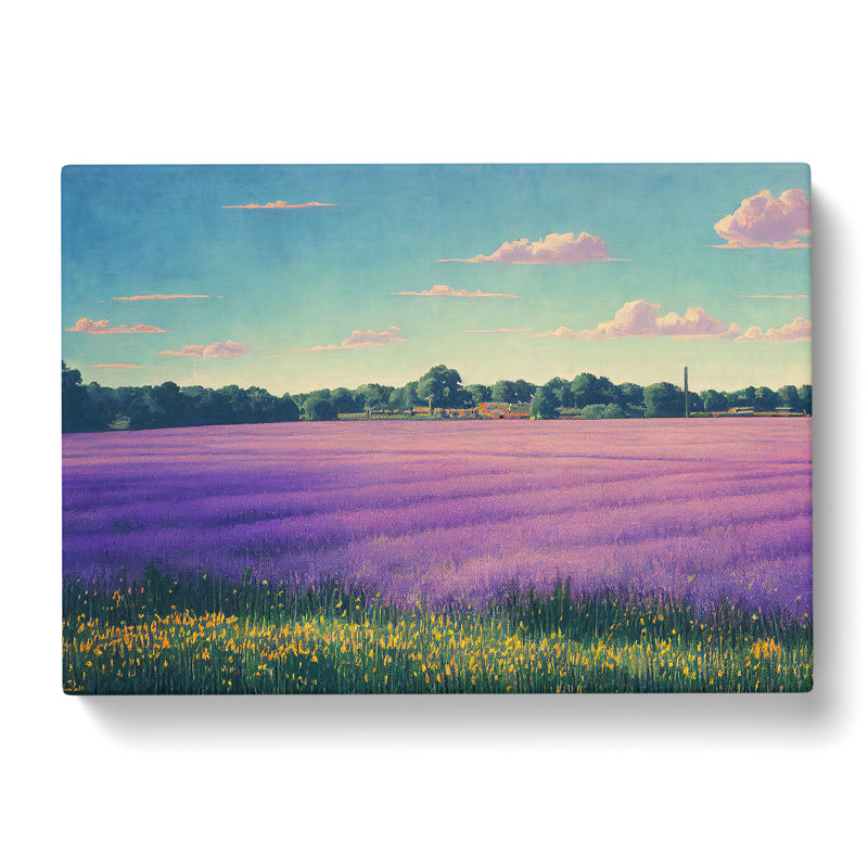 Sacred Bluebell Field - Wrapped Canvas Print, 35cm H x 50cm W x 3cm D