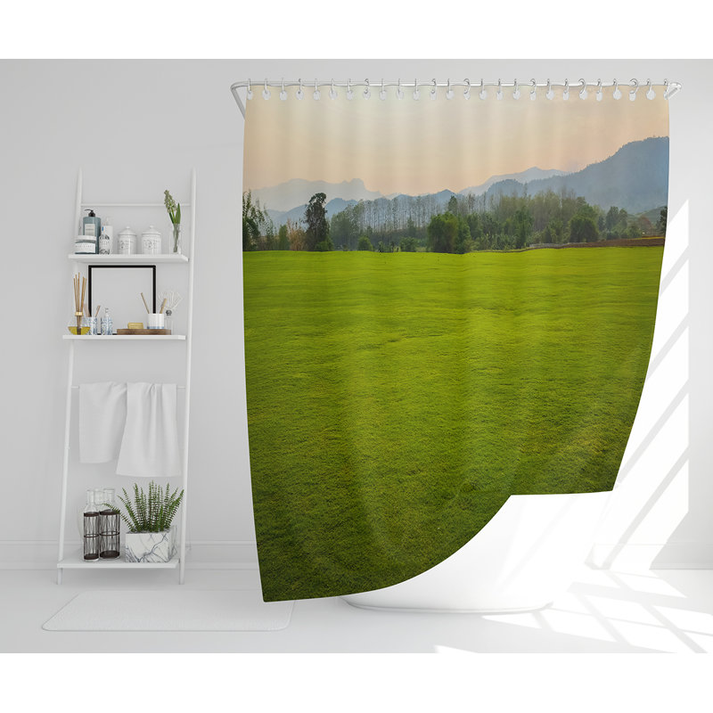 Elizbeth 13 Piece Polyester Shower Curtain Set