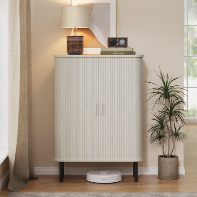 6-Tier Shoe Storage Cabinet with Sliding Door