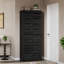 70,8 po de hauteur armoire à chaussures noir