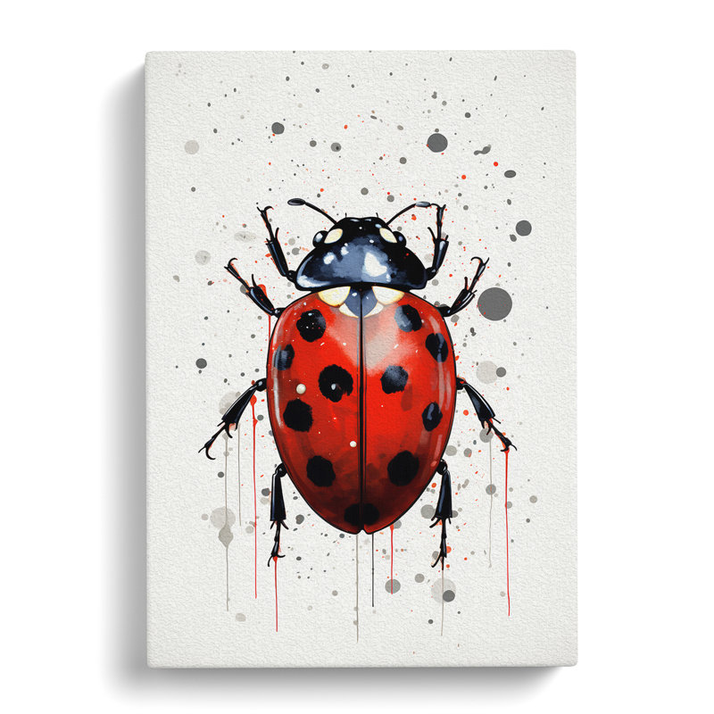 Ladybird Line - No Frame Print, 50cm H x 35cm W x 3cm D