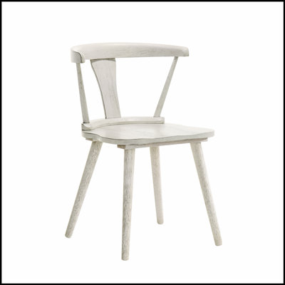 Ensemble de chaises de salle à manger rustiques 2 pièces, structure en bois massif, design moderne de ferme, assemblage facile, durable et confortable